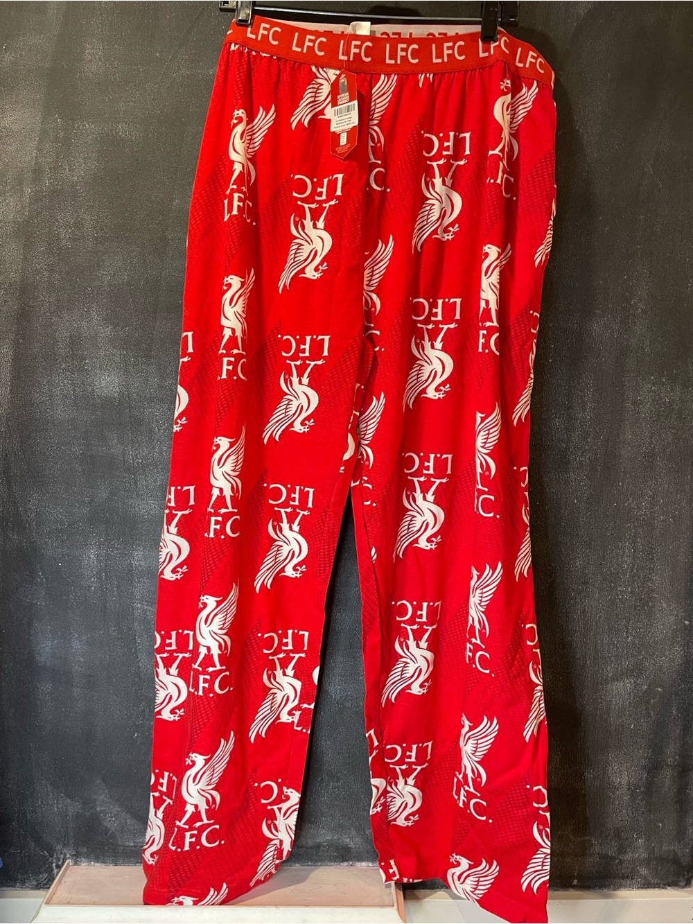 NWT Liverpool FC LFC Men’s 2XL Red Lounge Pajama Pants Official Soccer